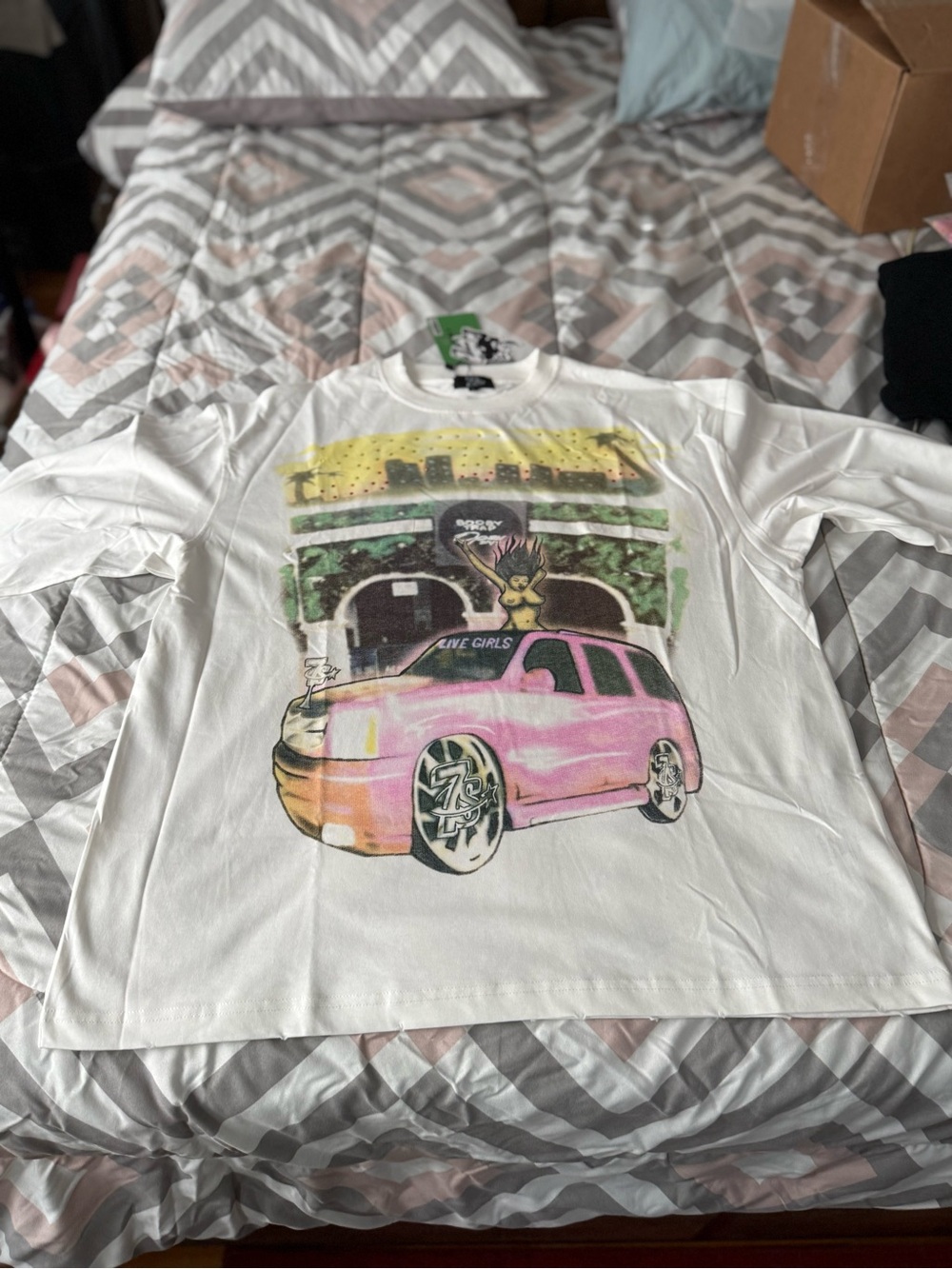 Triple 7 Trust Me I’m a Booby Trap Long Sleeve Tee size L
